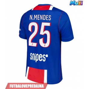 Lacne Muži Futbalové dres Paris Saint-Germain Nuno Mendes #25 2026-27 Krátky Rukáv - Domáci
